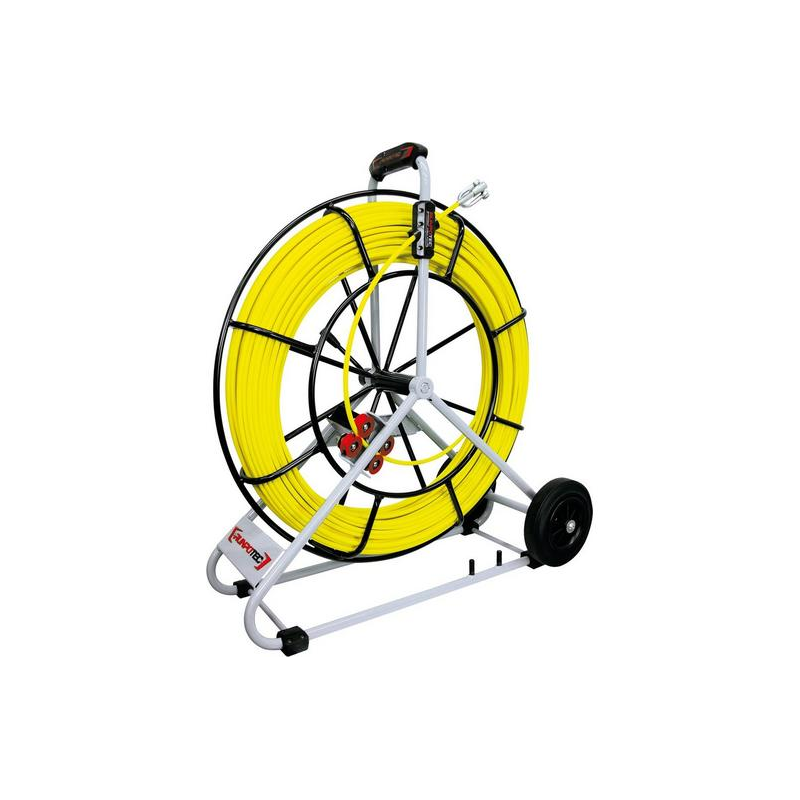 RUNPOTEC Profi-Set Glasfaserstab Ø9mm, 100m inkl. Haspel