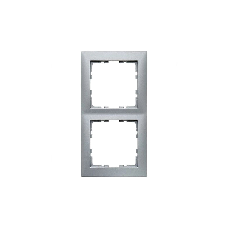 Berker S.1 Rahmen 2-fach, alu matt