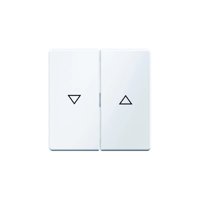 Berker Q.1/Q.3/Q.7 Wippe 2-fach mit Pfeil je Wippe, polarweiß samt