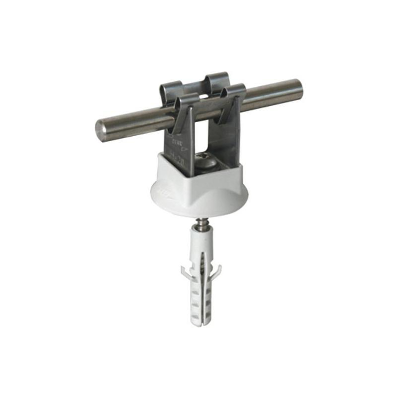 DEHN Leitungshalter DEHNgrip NIRO Ø 8mm Bauhöhe: 20 mm + Schraube