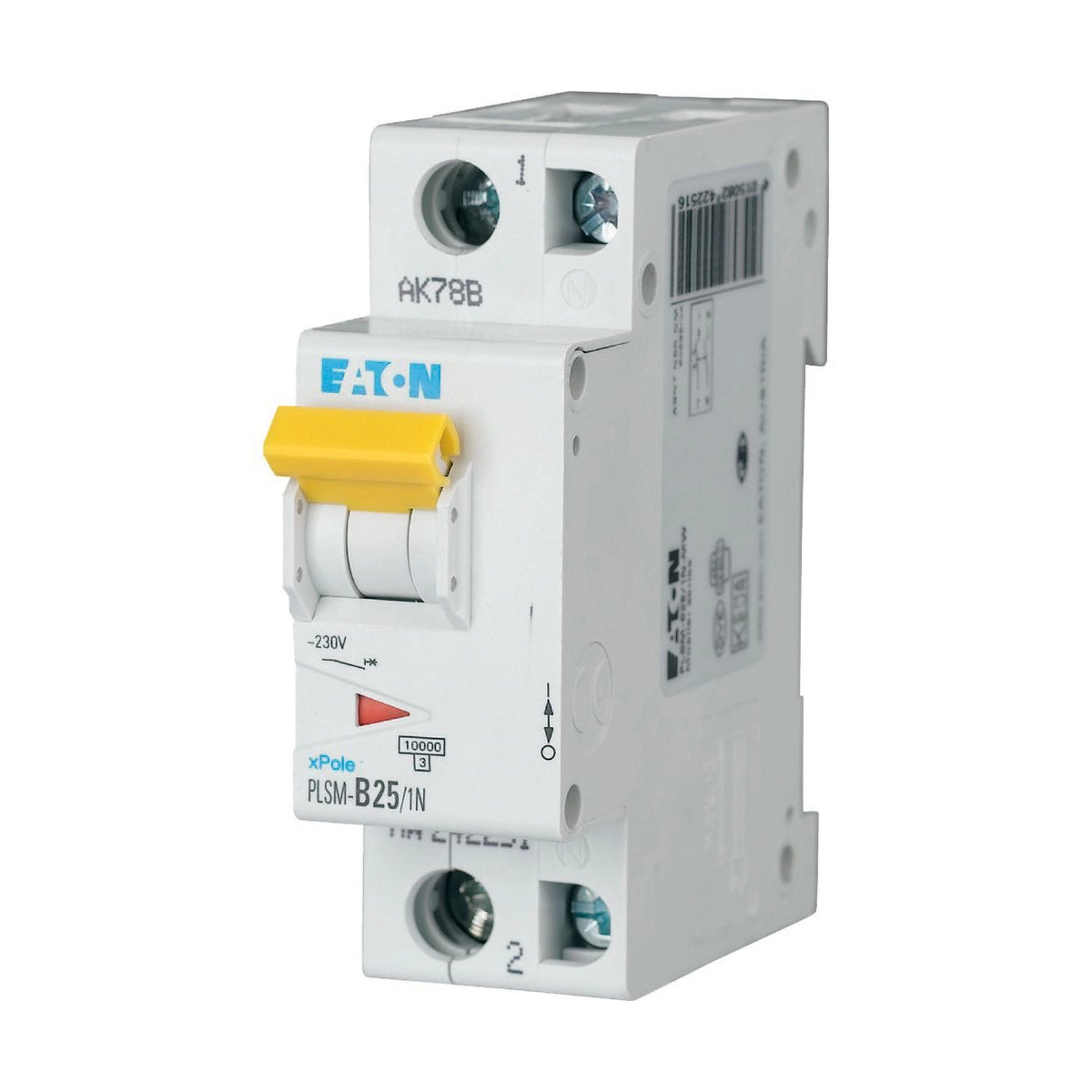 Eaton Leitungsschutzschalter, Kennlinie C, 1+N, 25A - PLSM-C25/1N-MW (242274)