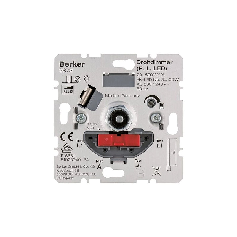 Berker Drehdimmer NV (R, L, LED) mit Softrastung