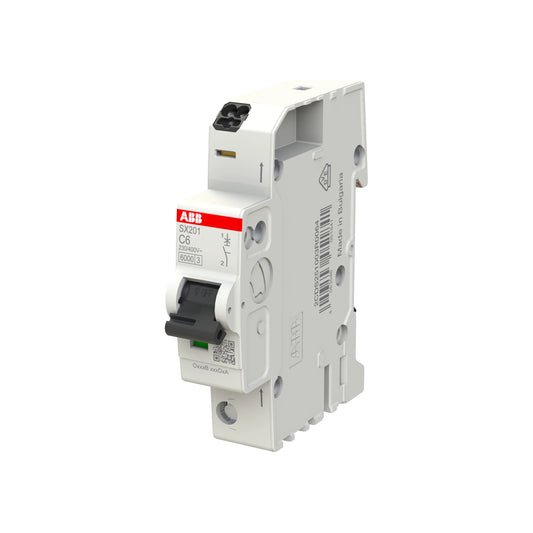 ABB Sicherungsautomat SX200, 1-polig, 6A, C, 6kA - SX201-C6
