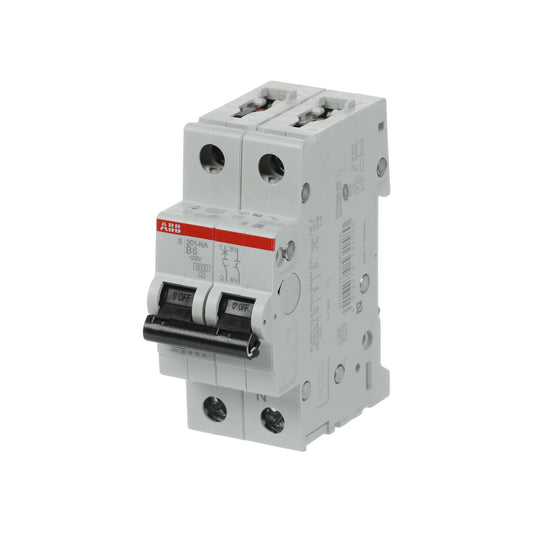 ABB Sicherungsautomat S200, 1+N, 6A, B, 6kA - S201-B6NA