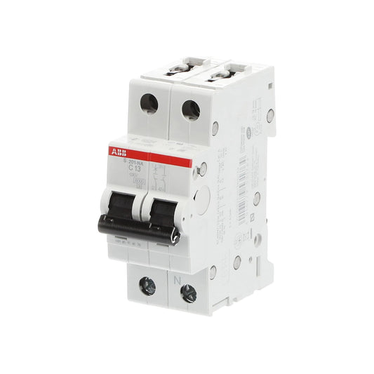 ABB Sicherungsautomat S200, 1+N, 13A, C, 6kA - S201-C13NA