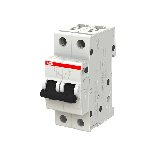 ABB Sicherungsautomat S200, 2-polig, 6A, C, 6kA - S202-C6
