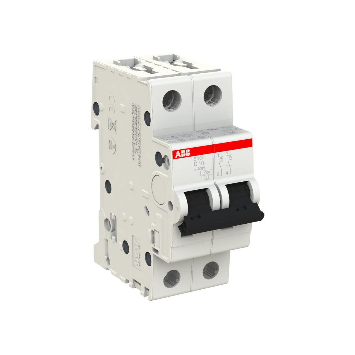 ABB Sicherungsautomat S200, 2-polig, 10A, C, 6kA - S202-C10