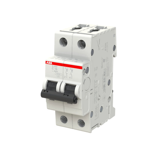 ABB Sicherungsautomat S200, 2-polig, 16A, C, 6kA - S202-C16
