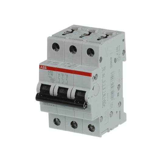 ABB Sicherungsautomat S200, 3-polig, 16A, C, 6kA - S203-C16
