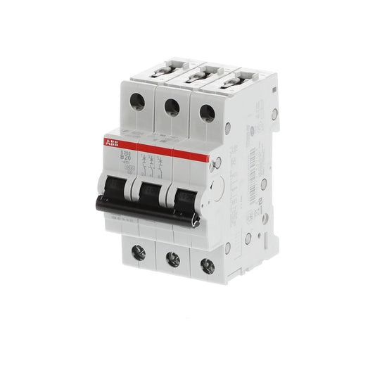 ABB Sicherungsautomat S200, 3-polig, 20A, B, 6kA - S203-B20