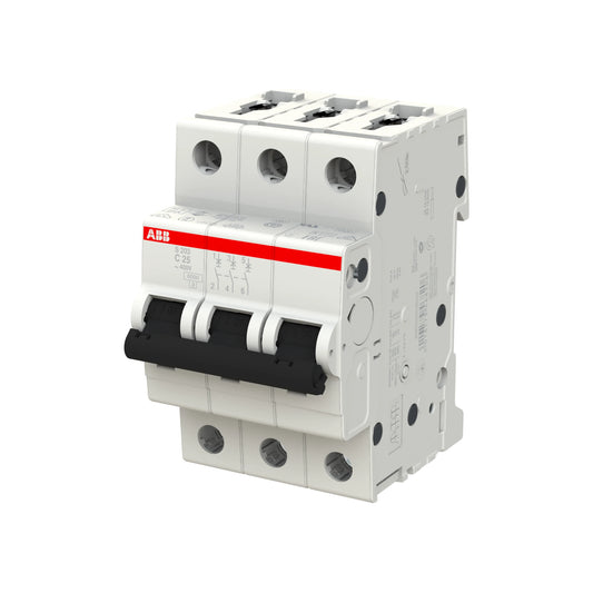 ABB Sicherungsautomat S200, 3-polig, 25A, C, 6kA - S203-C25