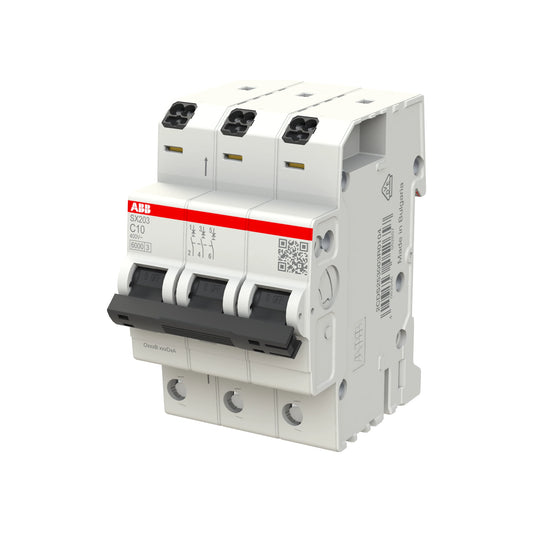 ABB Sicherungsautomat SX200, 3-polig, 10A, C, 6kA - SX203-C10