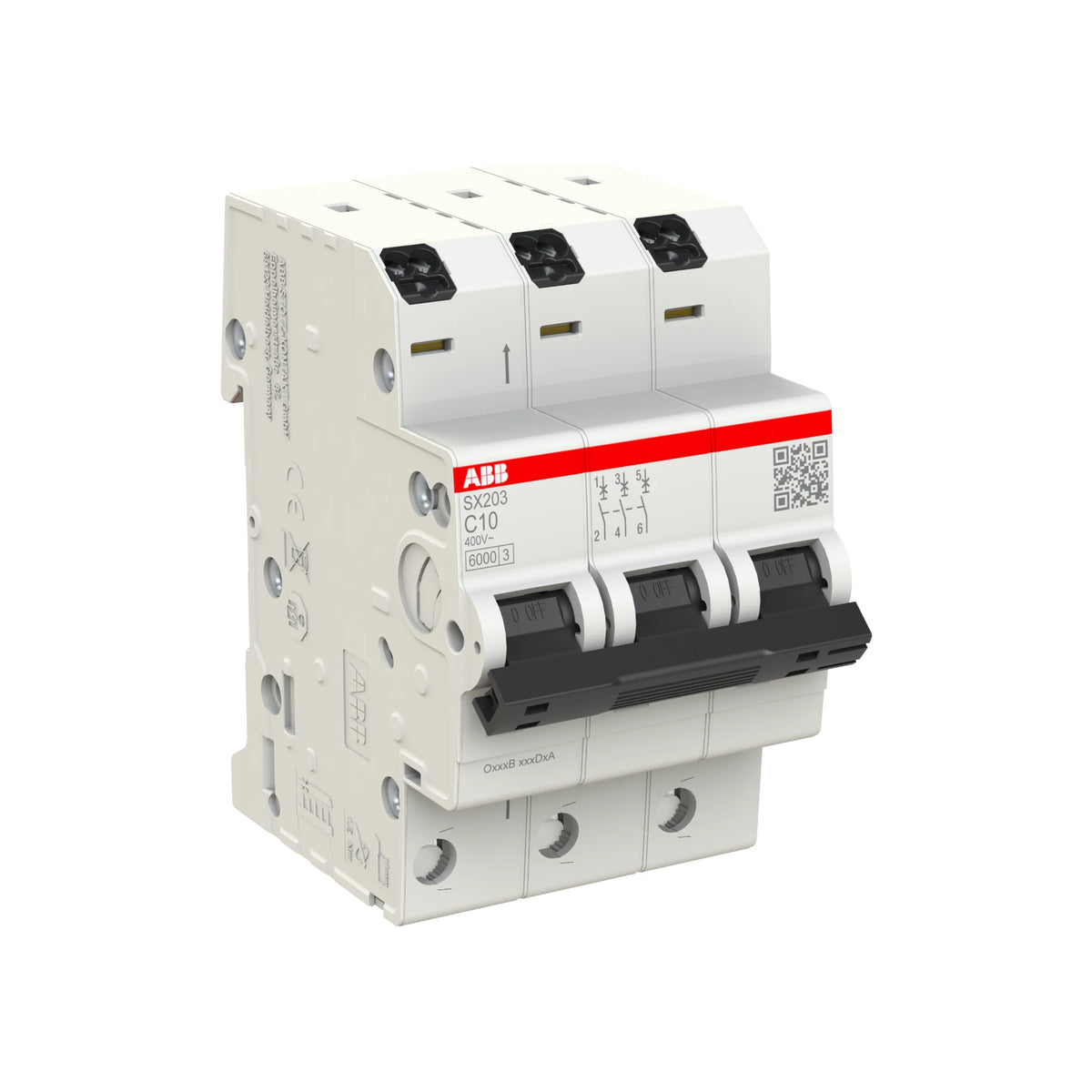 ABB Sicherungsautomat SX200, 3-polig, 10A, C, 6kA - SX203-C10