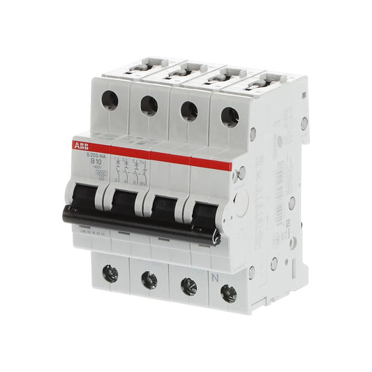 ABB Sicherungsautomat S200, 3+N, 10A, B, 6kA - S203-B10NA