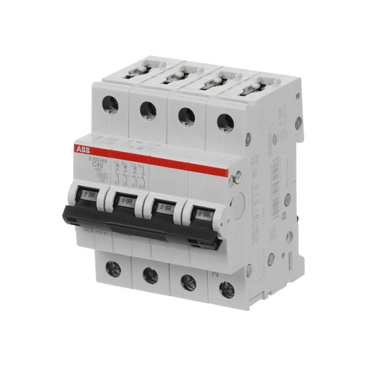 ABB Sicherungsautomat S200, 3+N, 40A, C, 6kA - S203-C40NA