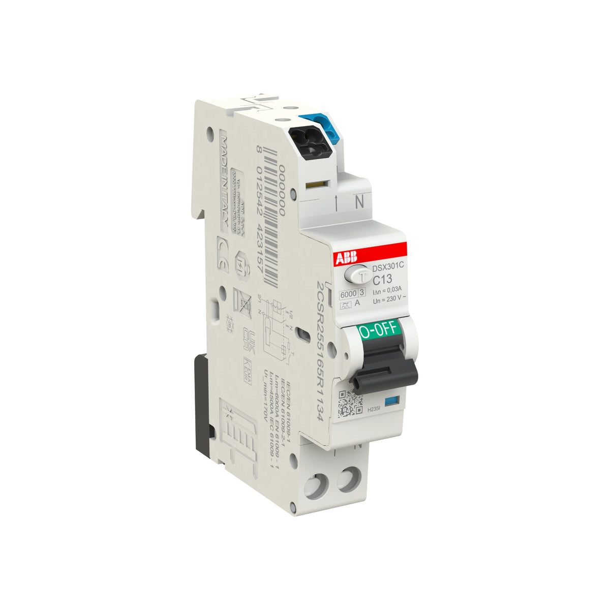 ABB FI-LS-Schalter FlexLine, 1+N, 30mA, 13A, C, Typ A - DSX301C C13 A30