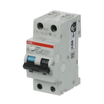 ABB FI-LS-Schalter DS201, 1+N, 30mA, 10A, C, Typ A - DS201 C10 A30