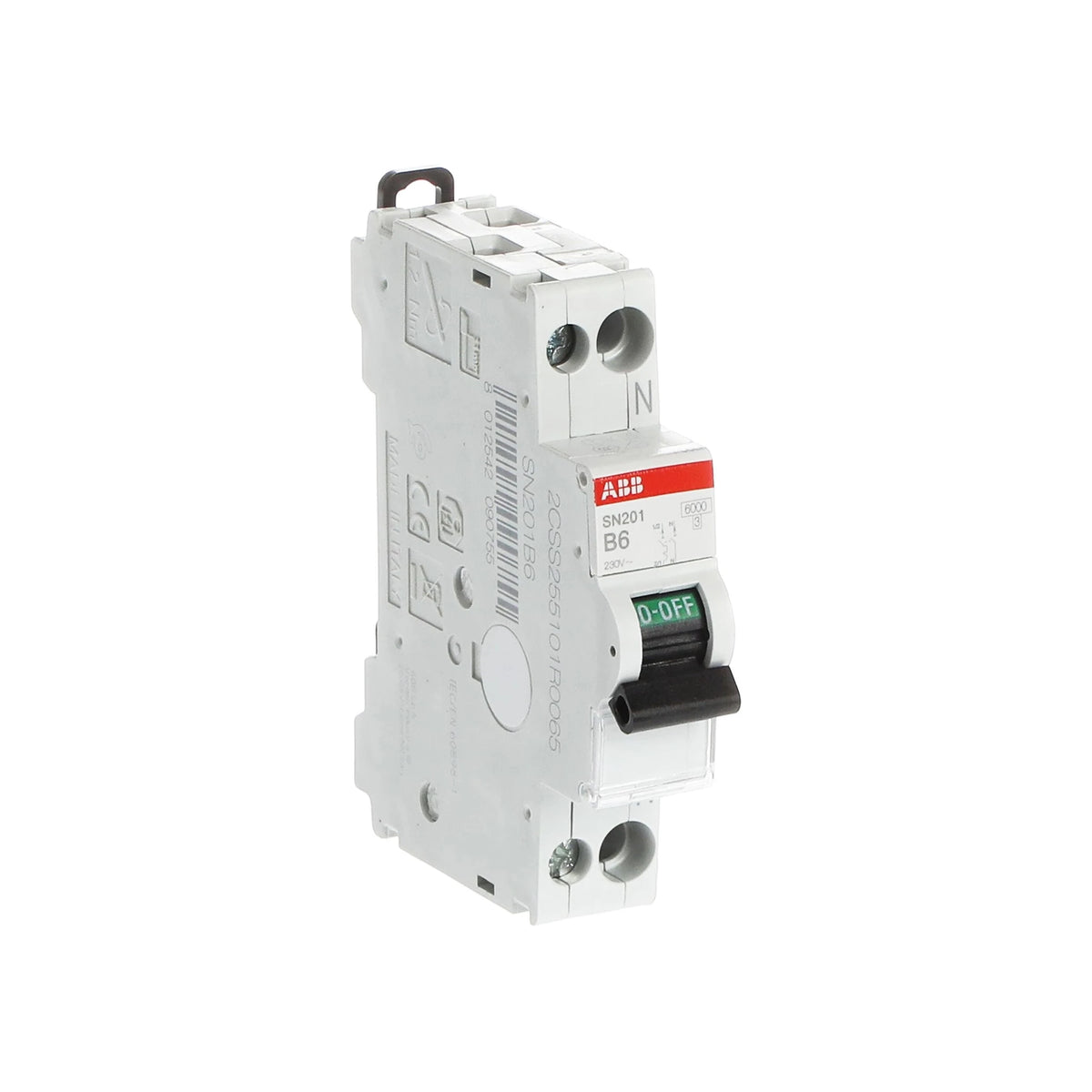 ABB Sicherungsautomat SN201, 1+N, 6A, B, 6kA - SN201-B6