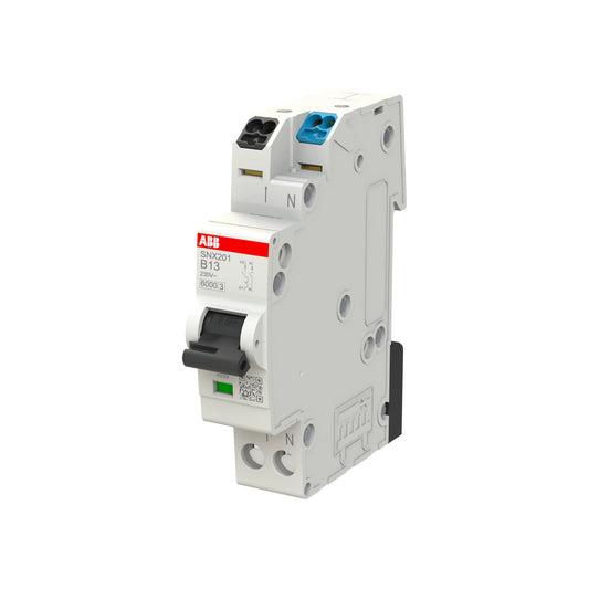ABB Sicherungsautomat SNX201, 1+N, 13A, B, 6kA - SNX201-B13