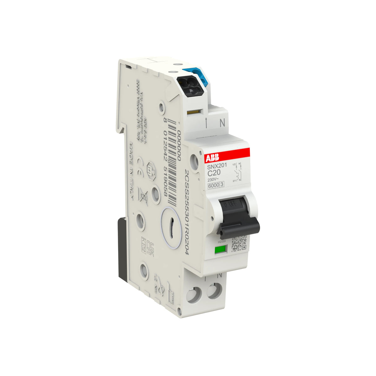 ABB Sicherungsautomat SN201, 1+N, 20A, C, 6kA - SN201-C20