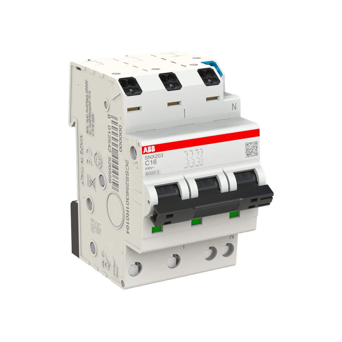 ABB Sicherungsautomat SNX203, 3+N, 16A, C, 6kA - SNX203-C16