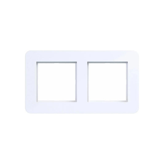 Hager 2-gang frame C.8 light white glossy - WAD9200WG