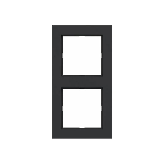 Hager Rahmen 2fach A.1 nachtschwarz matt - WAD6200BM