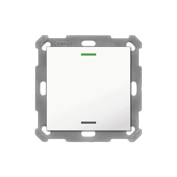 MDT KNX Taster Light 55 x 55 mm 1-fach RGBW, reinweiß glänzend, Neutral