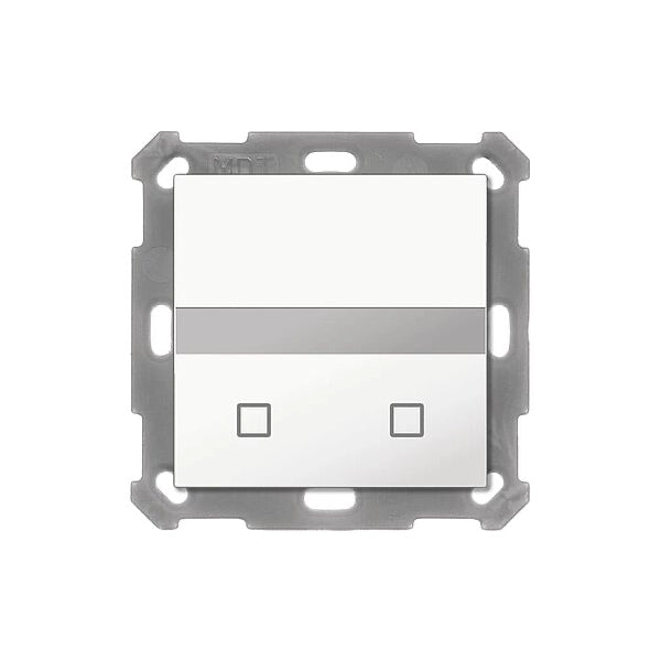 MDT KNX 55 x 55 mm Bewegungsmelder mit Temp.sensor reinweiß glänzend UP