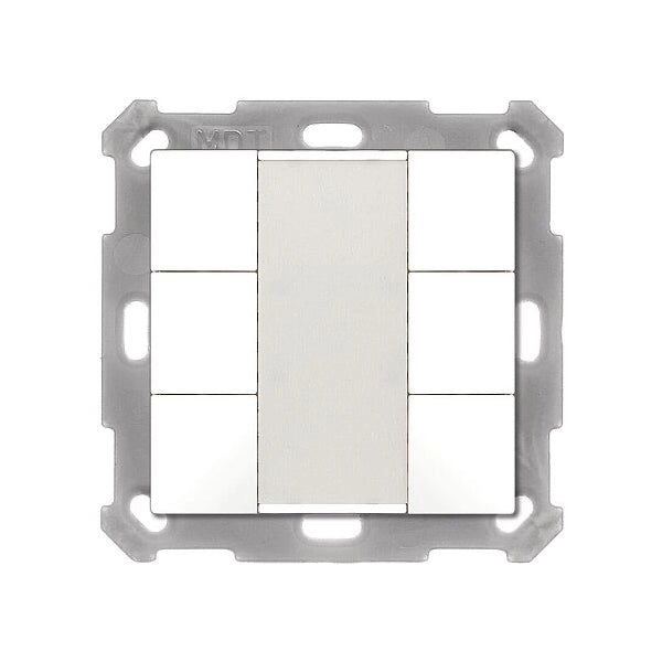 MDT KNX Tastsensor 6-fach reinweiß glänzend