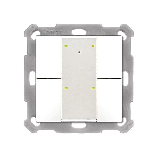 MDT KNX Tastsensor 4-fach Plus reinweiß glänzend