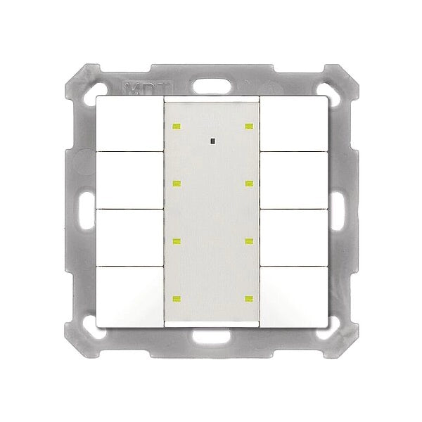MDT KNX Tastsensor 8-fach Plus reinweiß glänzend