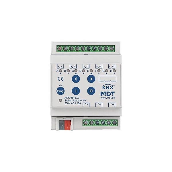 MDT KNX Schaltaktor 8-fach 16 A REG
