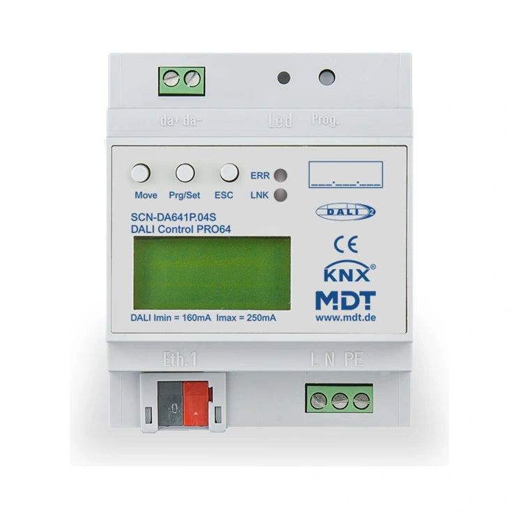 MDT KNX DALI Control Pro64 IP Gateway DALI-2 Secure REG