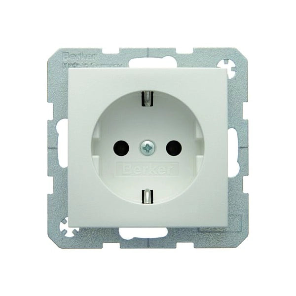 Berker S.1/B.3/B.7 Schuko Steckdose, polarweiß matt