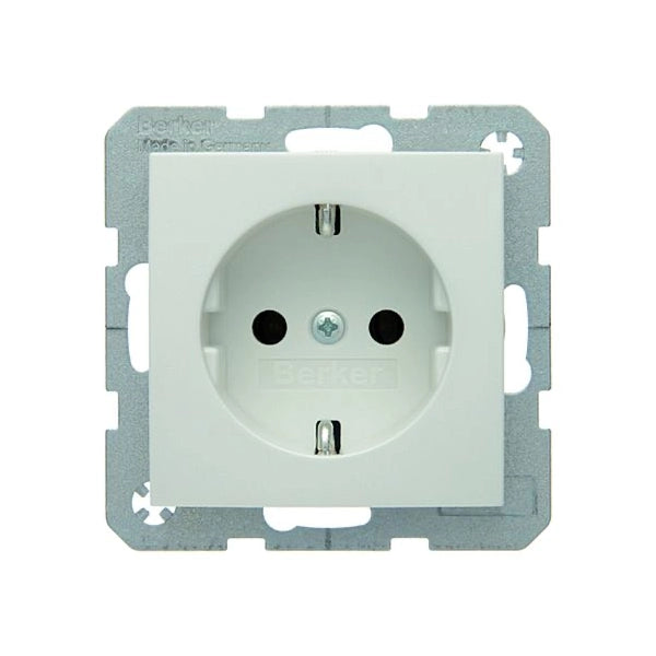 Berker S.1/B.3/B.7 Schuko Steckdose, polarweiß glänzend