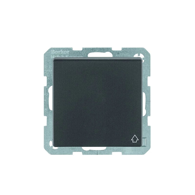 Berker Q.1/Q.3/Q.7 Schuko Steckdose, Klappd., IP44, anthrazit samt