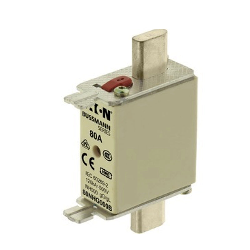 EATON Sicherungseinsatz Niederspannung 80 A AC 500 V NH000 gL/gG IEC - 80NHG000B