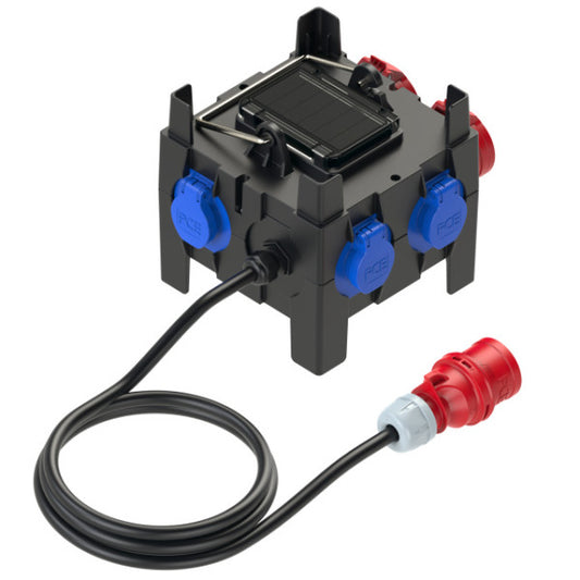 PC ELECTRIC Mobilverteiler IMST BV 2x16/5 5xSSD 2m5G2.5 St16 Ea S IP44