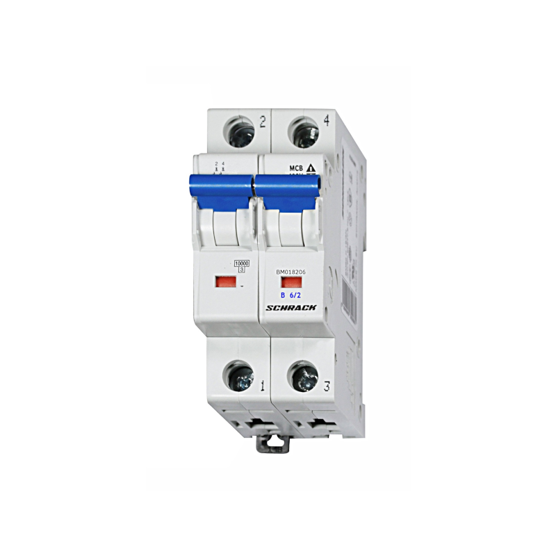 Schrack Sicherungsautomat, Kennlinie B, 6A, 2-polig, 10kA (BM018206--)