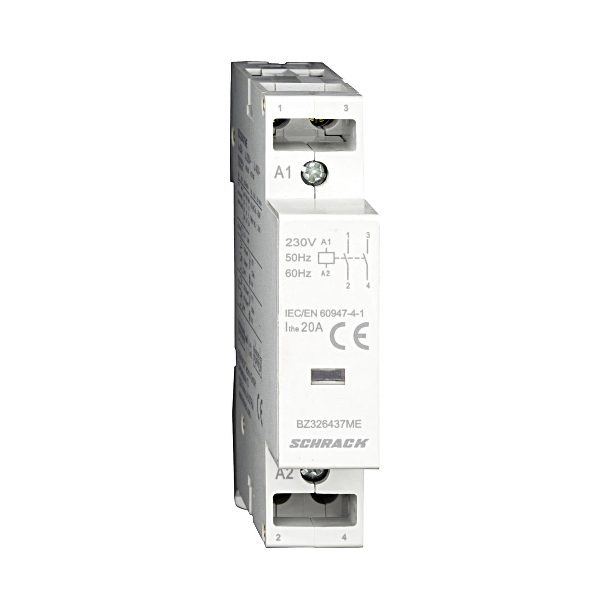 Schrack Installationsschütz, AMPARO, 20A, 2S, 230V AC, 1TE (BZ326437ME)