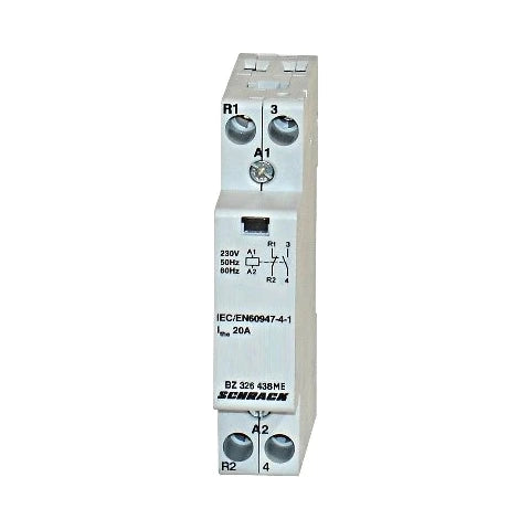 Schrack Installationsschütz, AMPARO, 20A, 1S+1Ö, 230V AC, 1TE (BZ326438ME)