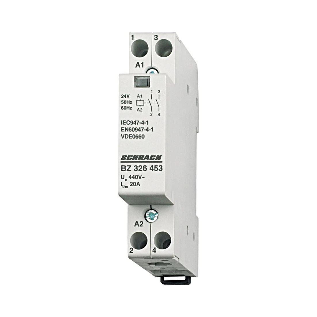 Schrack Installationsschütz, 20A, 2S, 24V AC, 1TE (BZ326453--)