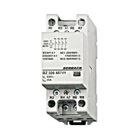Schrack Installationsschütz, 25A, 4Ö, 230V AC, 2TE (BZ326467--)