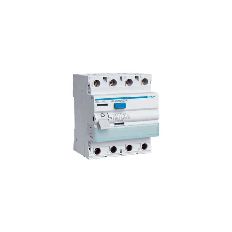 Hager FI-Schutzschalter 4-polig 6kA 40A 30mA Typ A VS - CDA445D