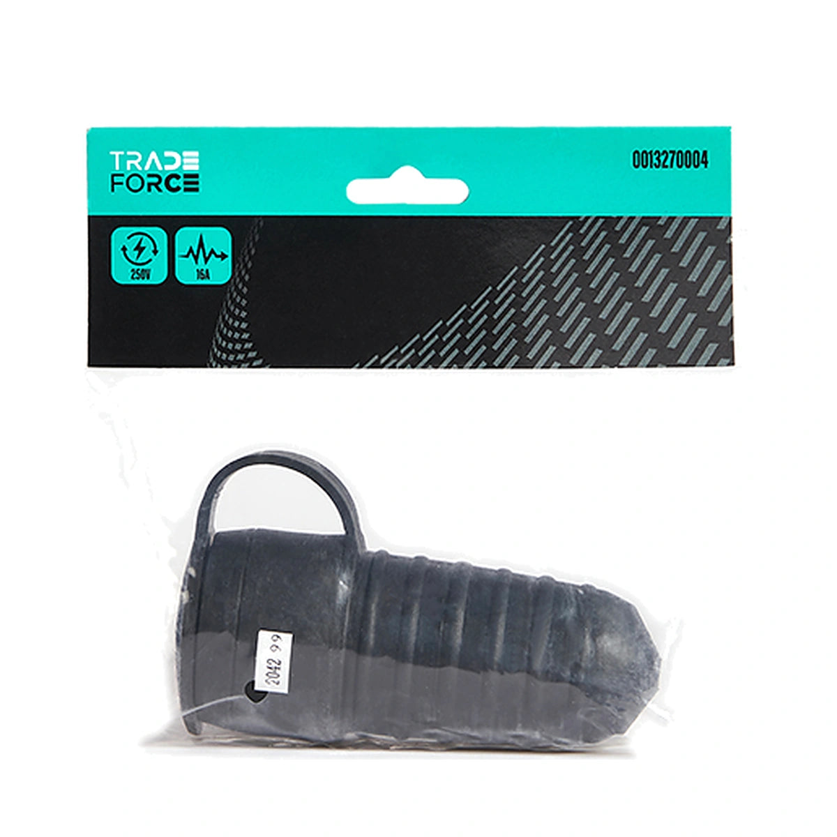 Tradeforce Schuko-Kupplung, 16A, 250V, IP44, schwarz