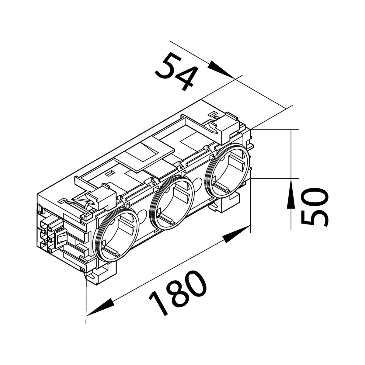 Hager Tehalit GS30019016 Maßzeichnung