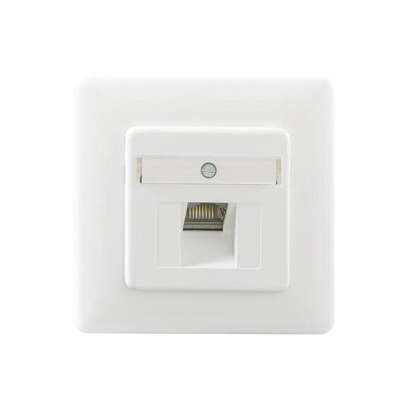 RUTENBECK Datendose Kat6 mit Zentralstück und Abdeckplatte 1 x 8-polig RJ45