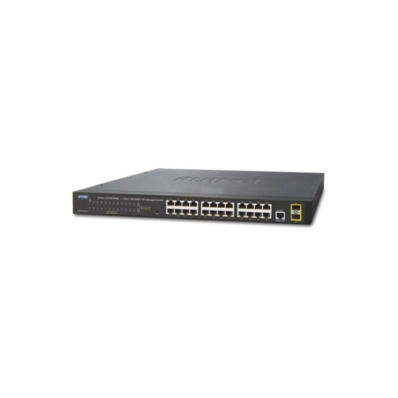PLANET 24-Port Layer 2 Managed Gigabit Ethernet Switch W/2 SFP Interface