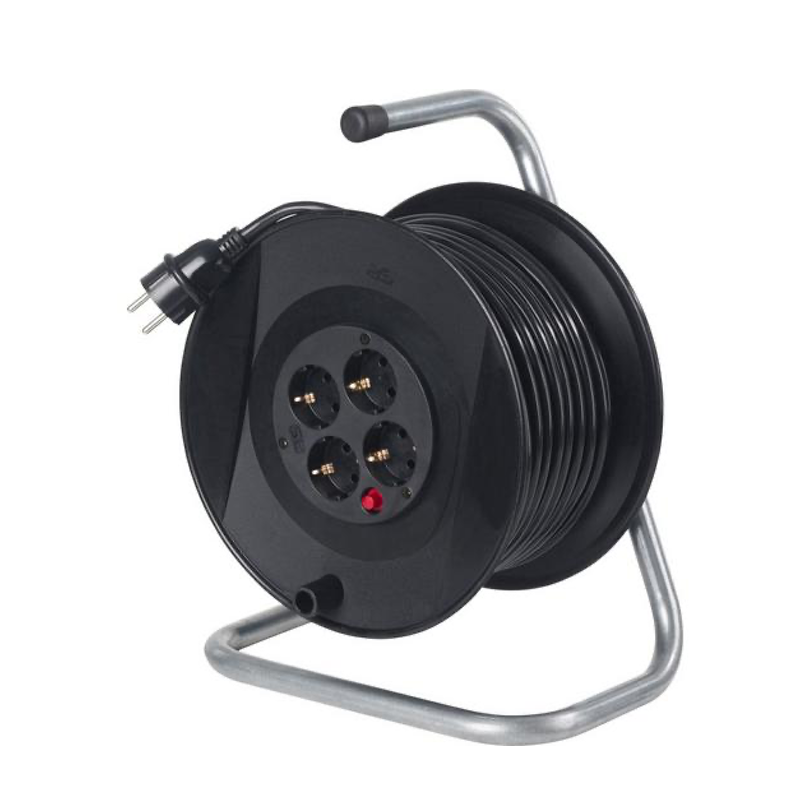 AS Schwabe Kabeltrommel, 4x Schuko, 3x1,5mm² (20m)